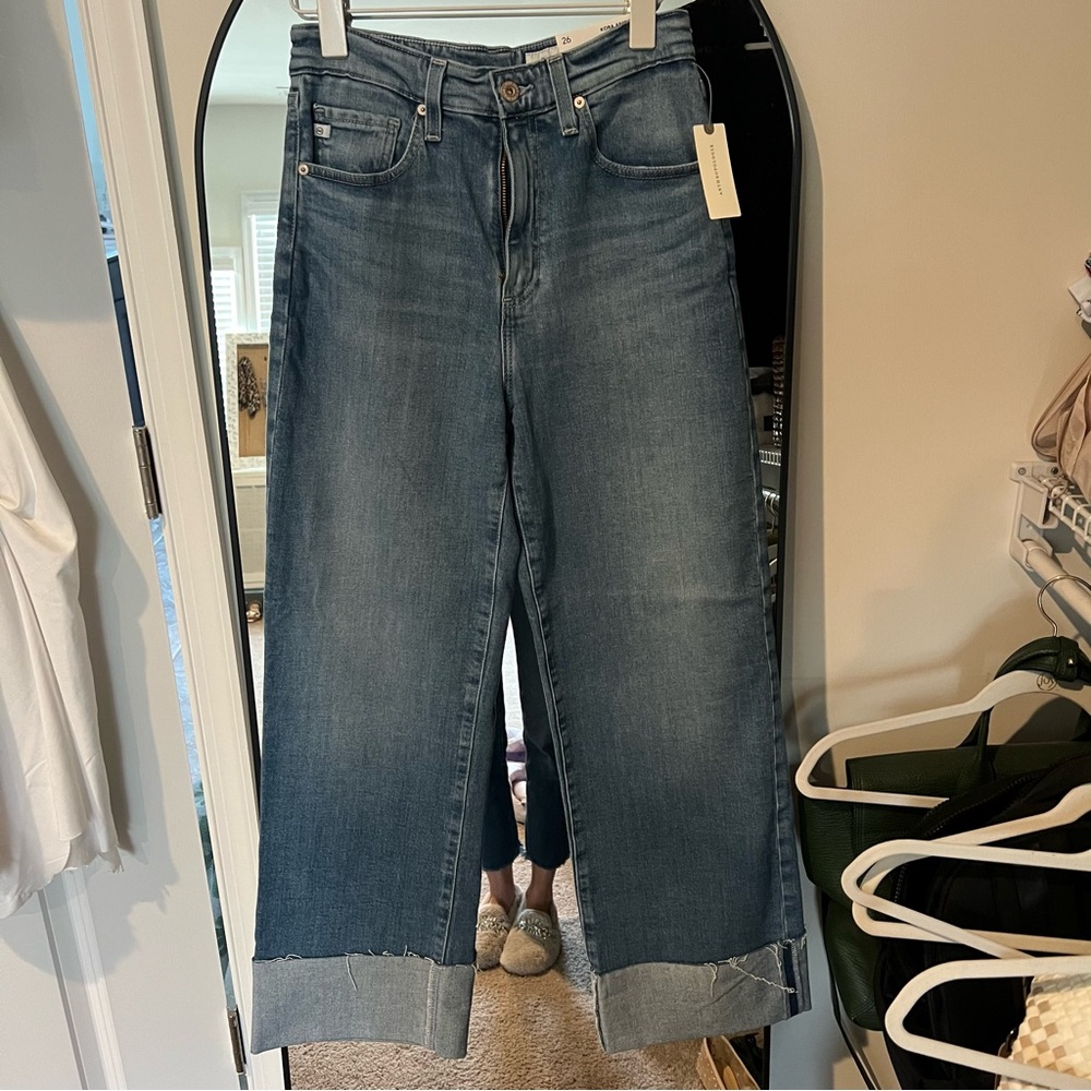 AG Kora cuffed wide-leg jeans size 26